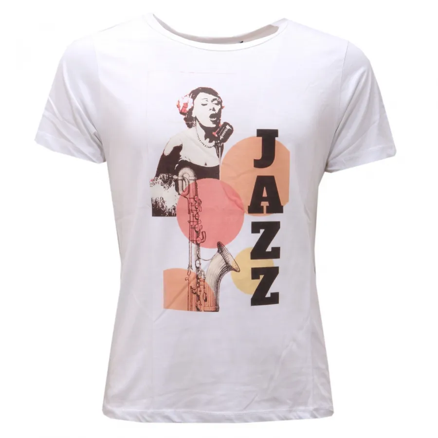 4147AF maglia uomo IM NOT ITALIAN white printed cotton t-shirt man