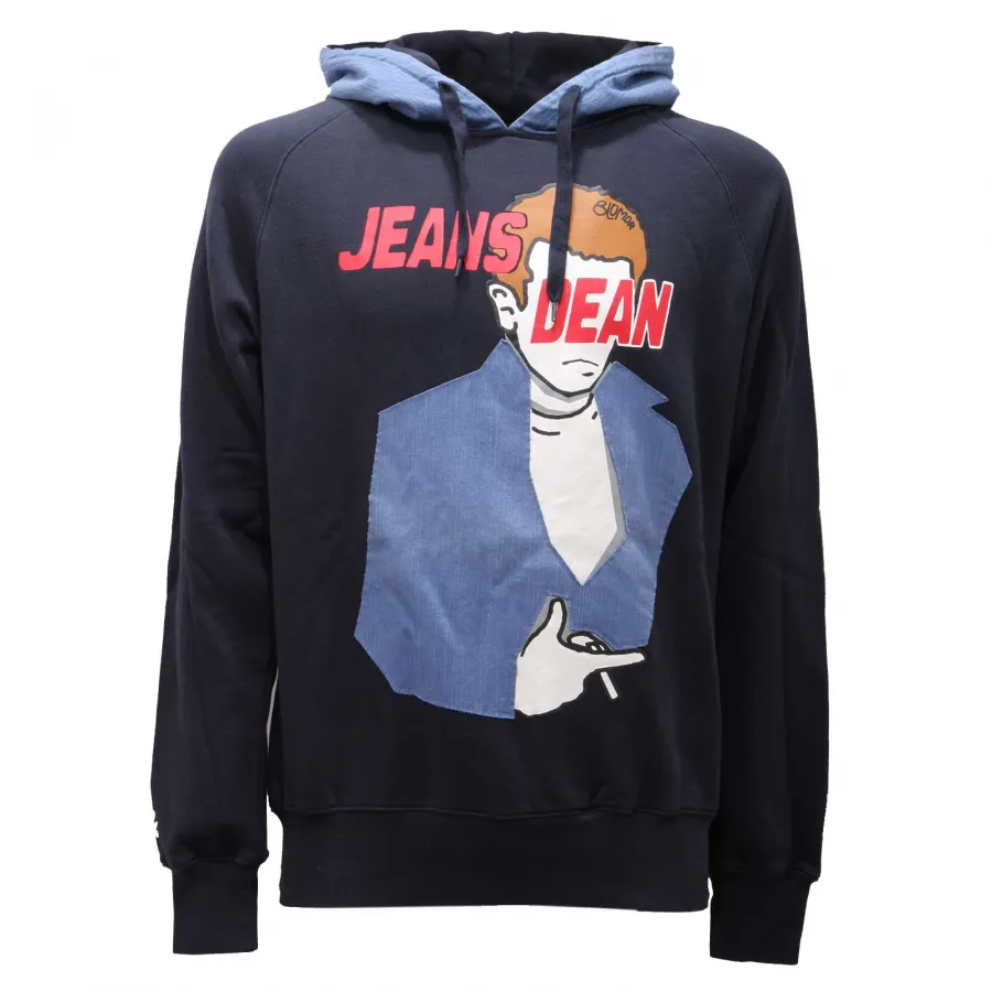 6604F felpa blu BLOMOR JEANS DEAN maglia uomo sweatshirt men