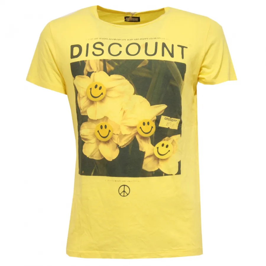 9214S maglia uomo MADSON DISCOUNT giallo t-shirt men