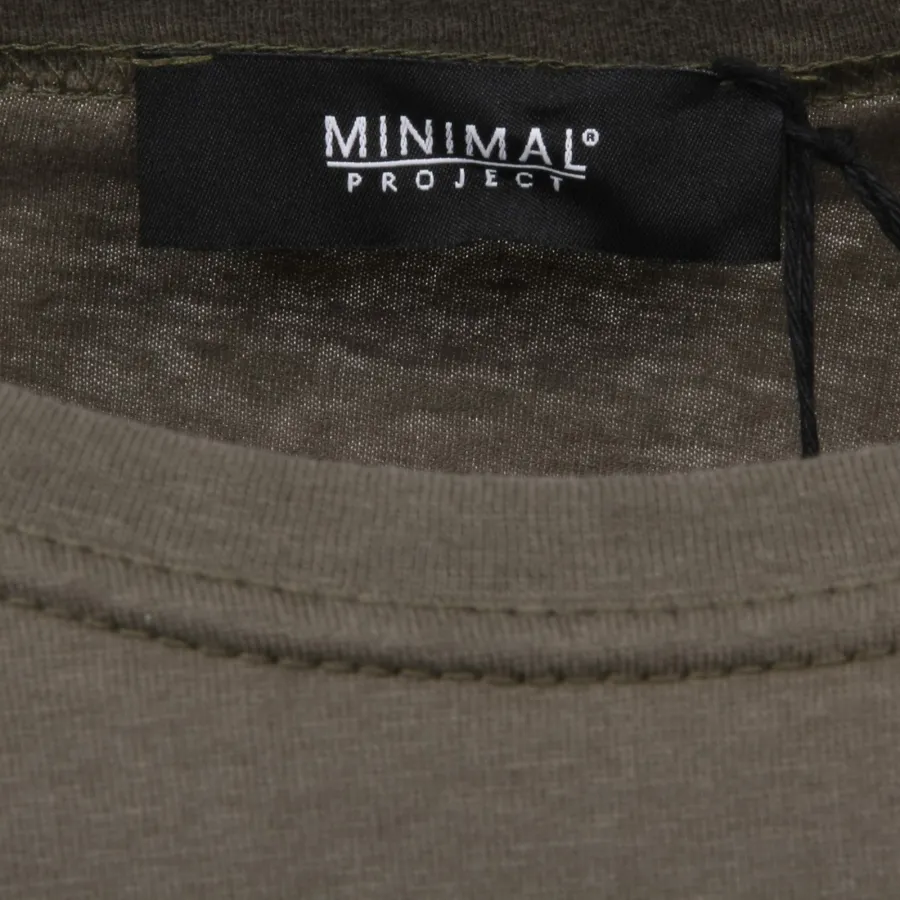 C0892 maglia uomo MINIMAL PROJECT verde militare t-shirt men