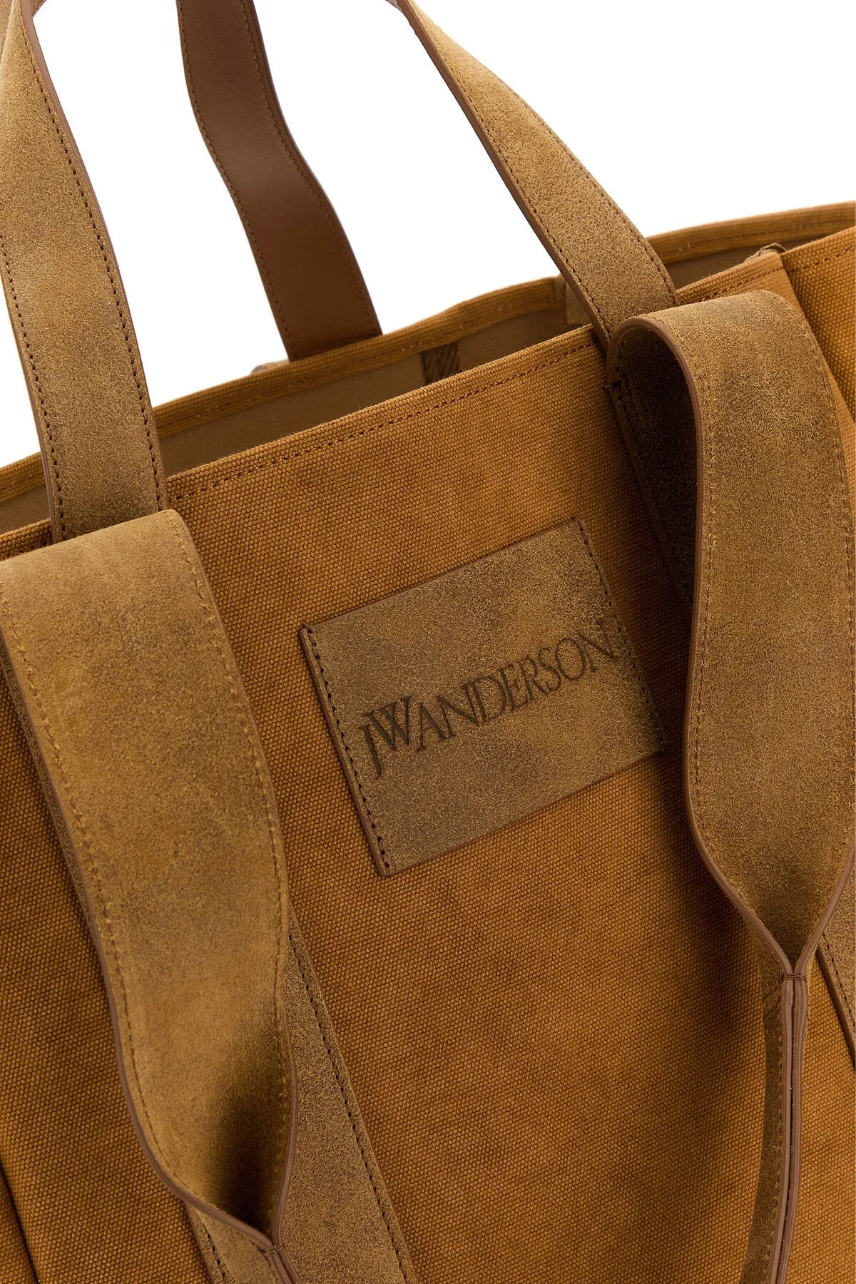 Camel canvas Workwear shopping bag    