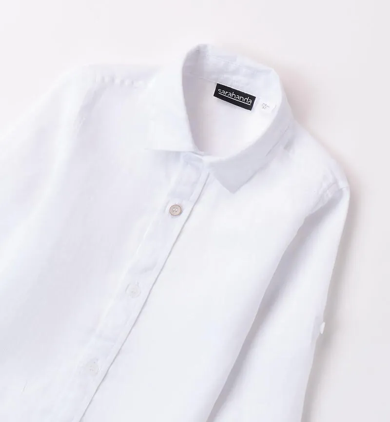 Camicia lino bambino
