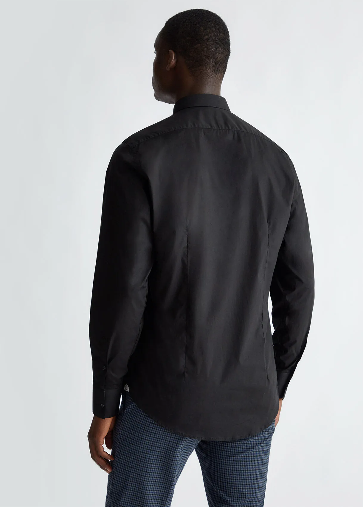 Camicia nera in popeline