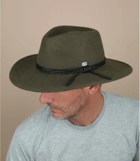 cappello di feltro verdePiston olive     
