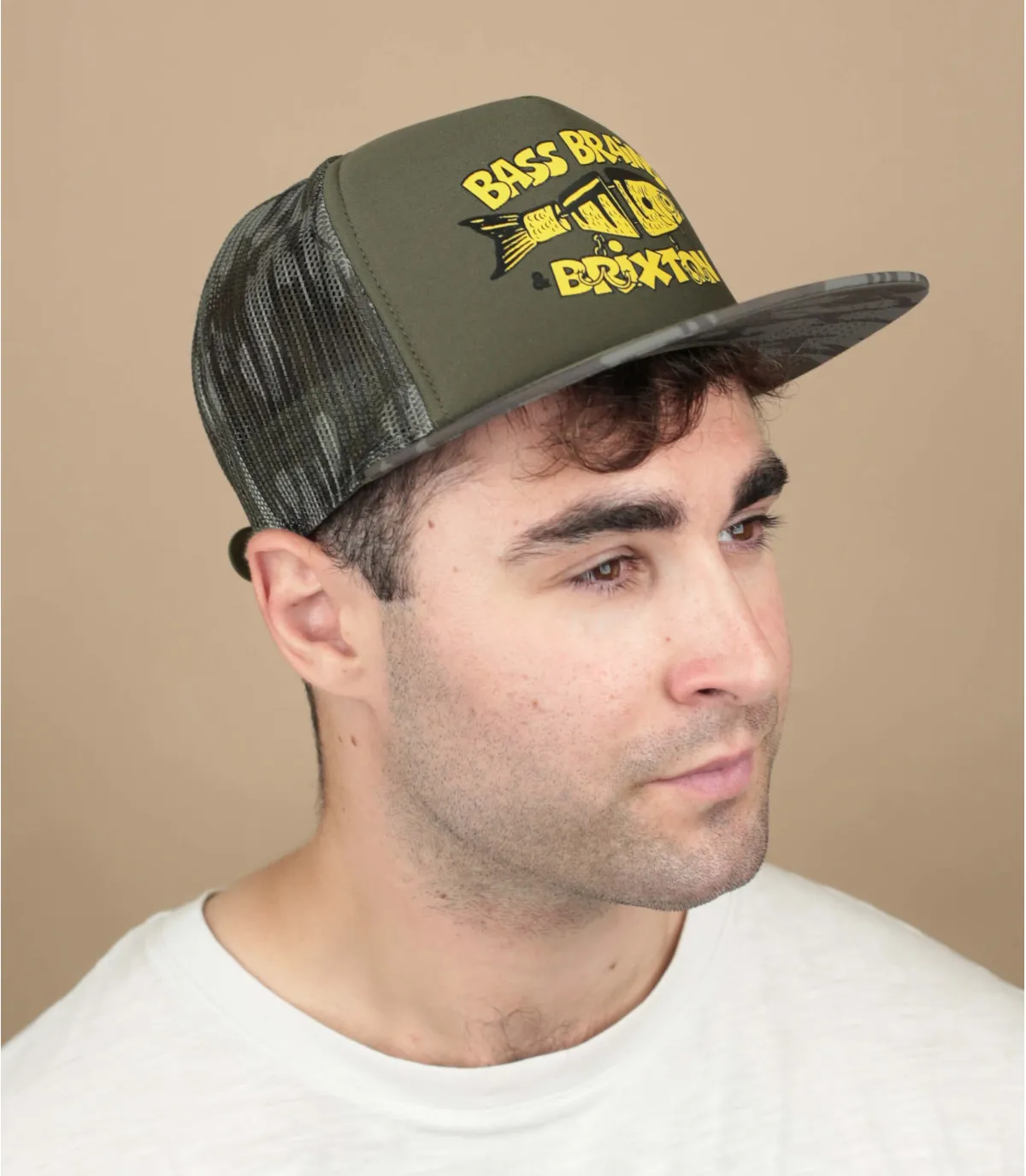 Cappello snapback verde pesceBass Brains Bait camo     