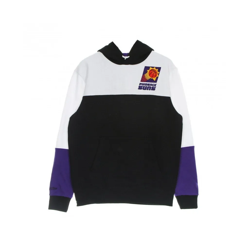 felpa cappuccio uomo nba fusion fleece 20 hardwood classics phosun BLACK/WHITE