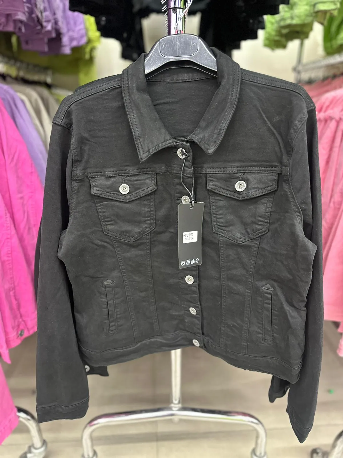 GIUBBINO DI JEANS CLASSIC nero