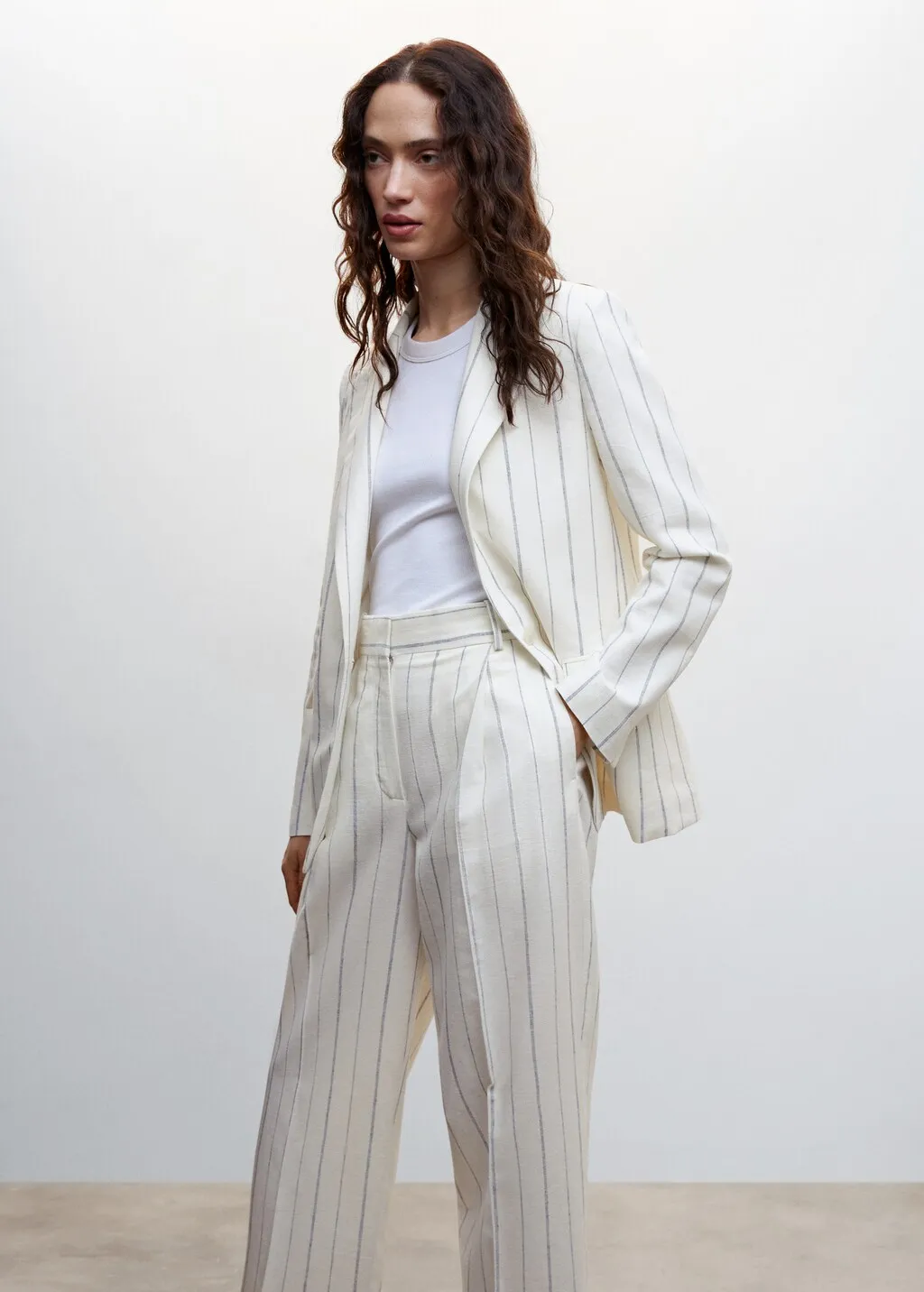 Pantaloni completo righe