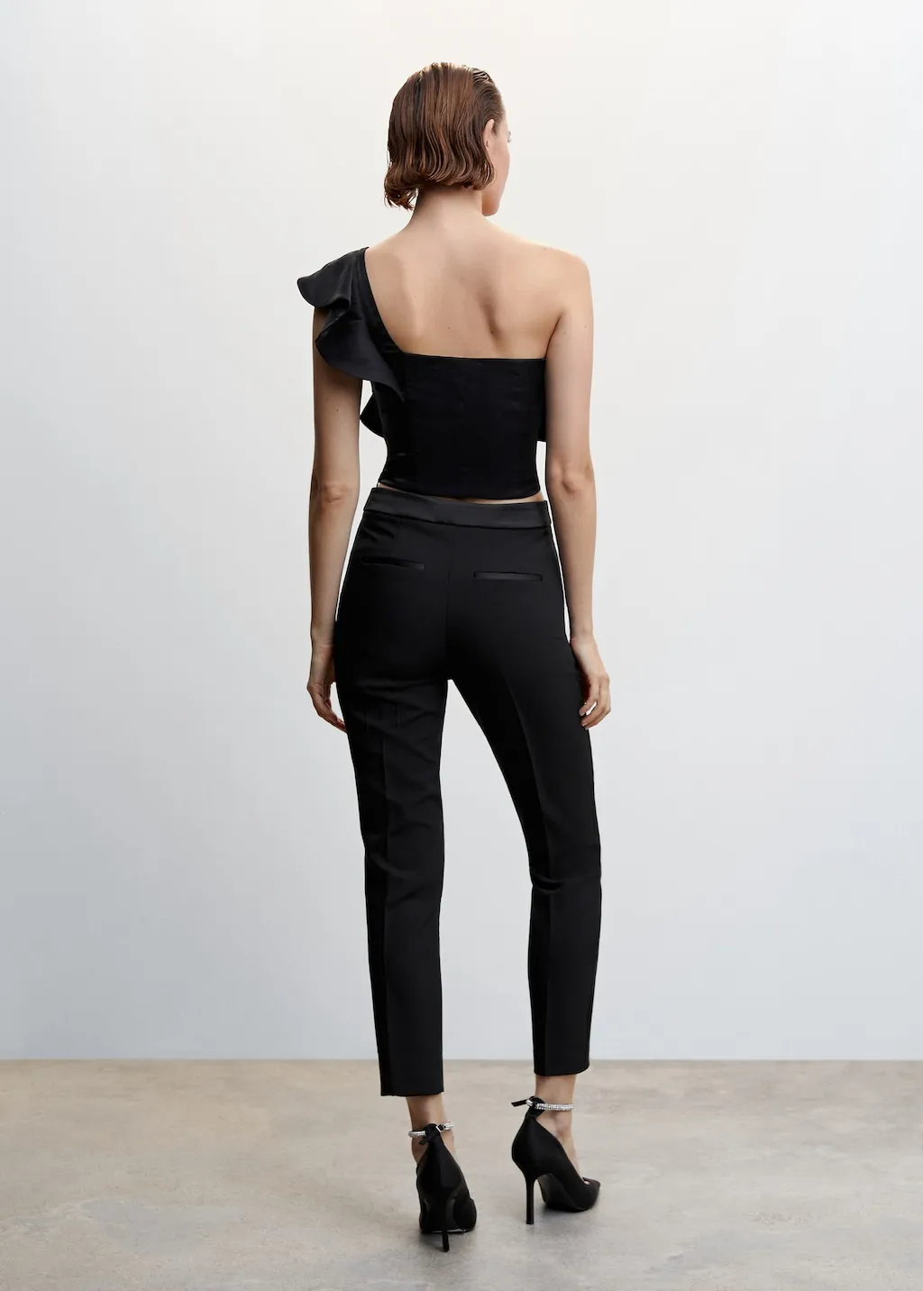 Pantaloni dettaglio satin