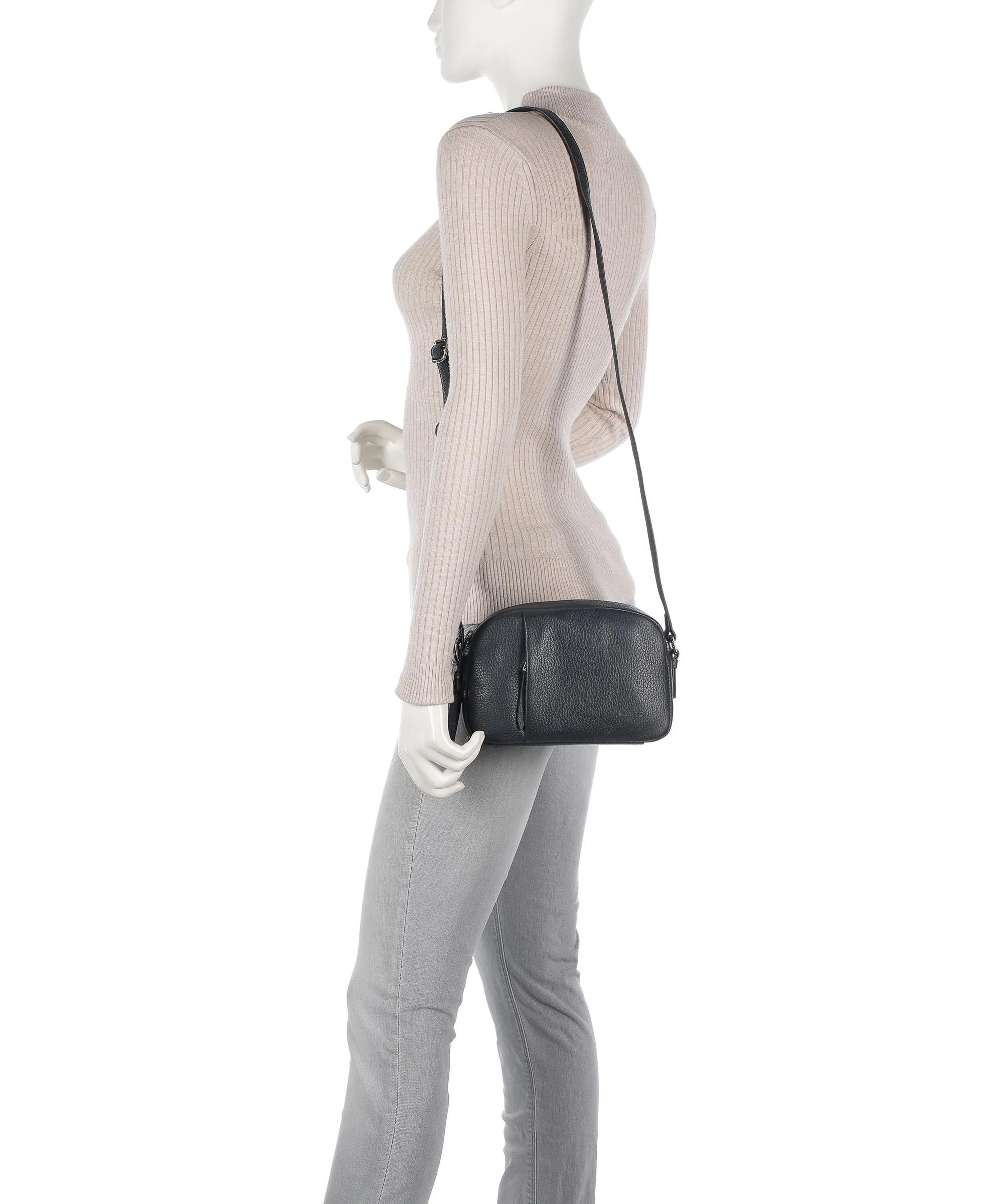  Picard Pure Borsa a tracolla pelle di vacchetta grana blu scuro  