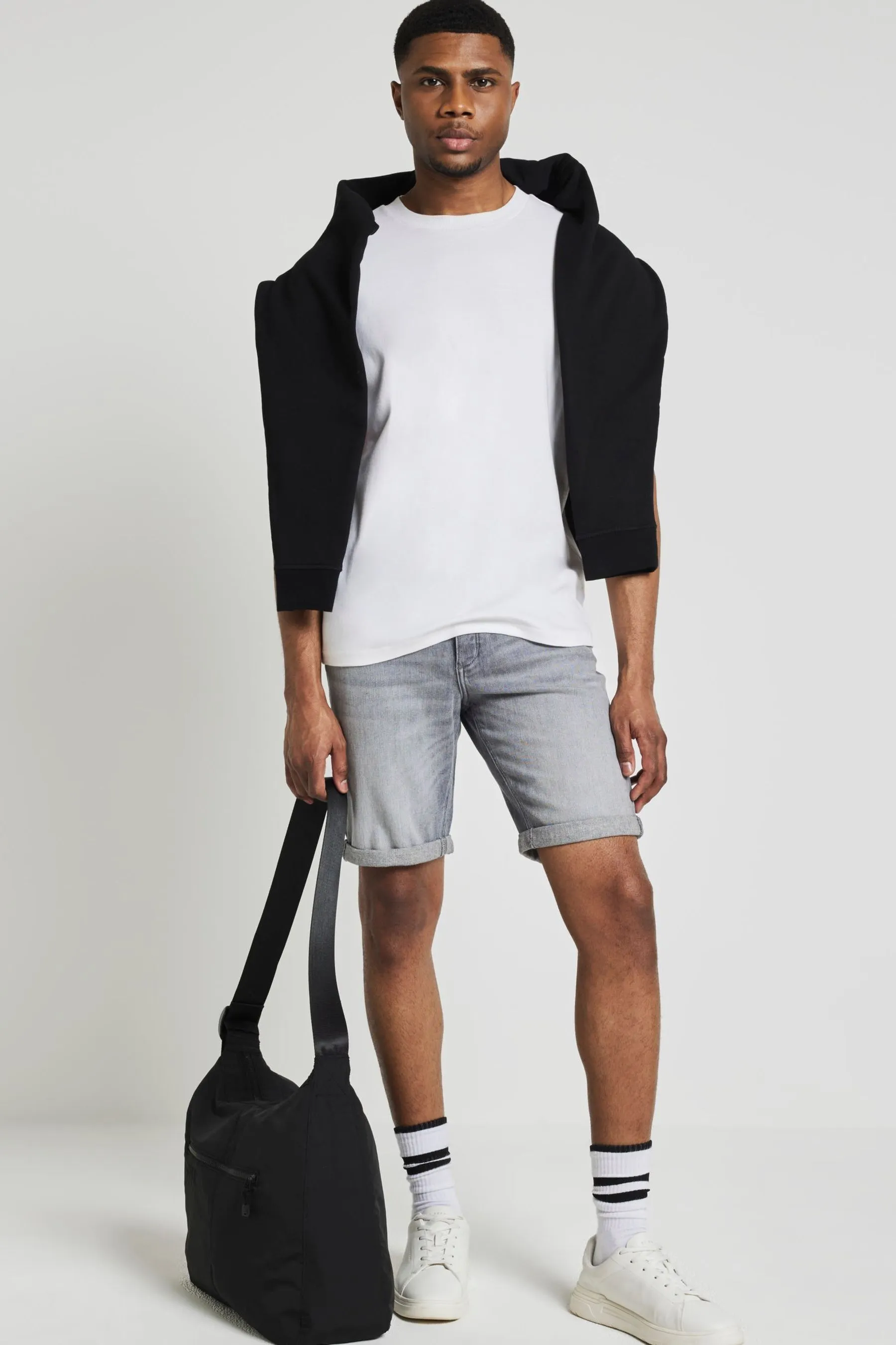 River Island - Shorts Denim vestibilità attillata