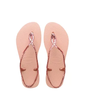Sandalo Havaianas Luna Premium II rosa con glitter 33-36