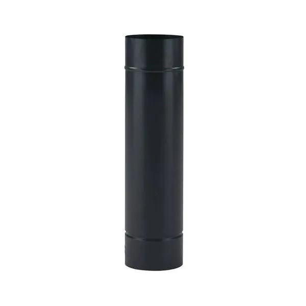 SAVE TUBO PER STUFE SMALTATO NERO OPACO D.CM12X100