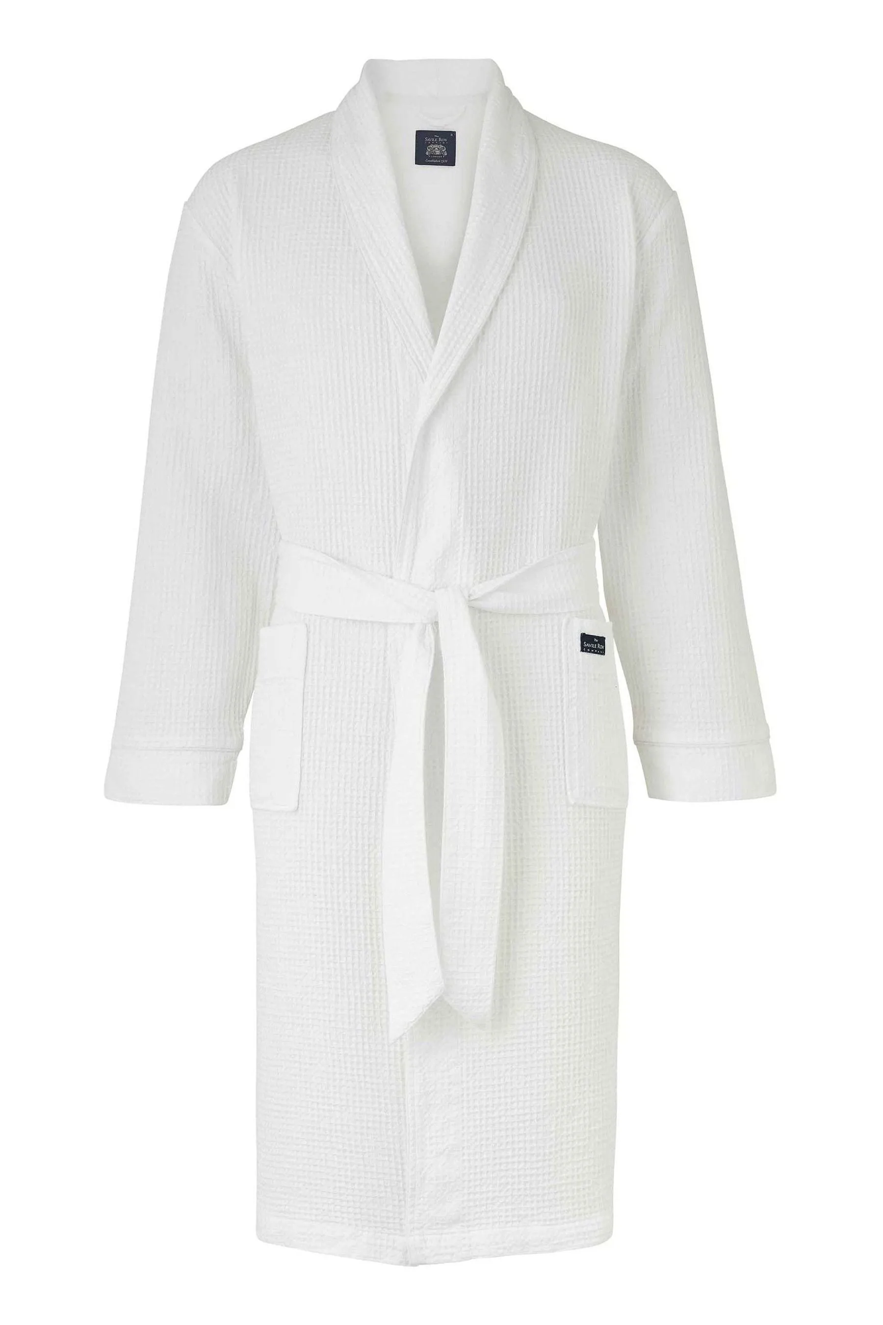 Savile Row Company - Bianco in cotone a nido d'apa - Vestaglia